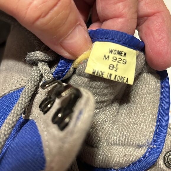 L.L.Bean Size 8.5 Merrill Air Cushion sneakers  gray & blue - Picture 5 of 8